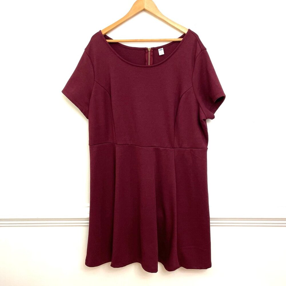Old Navy Knit Dress‎ Women's 3X Fit & Flare Skater Comfy Stretch